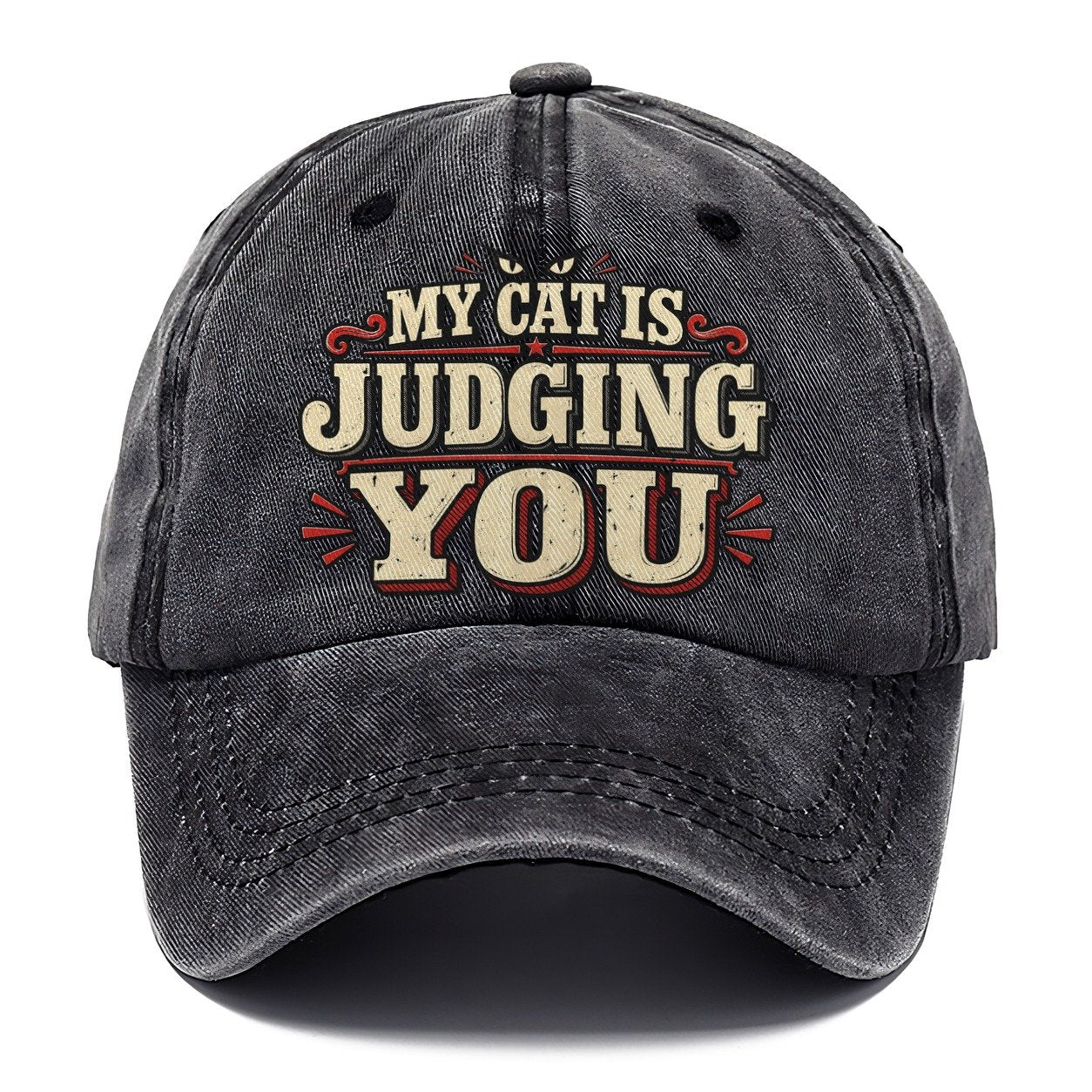My Cat Is Judging You American Wit Classic Cap – Graphite
