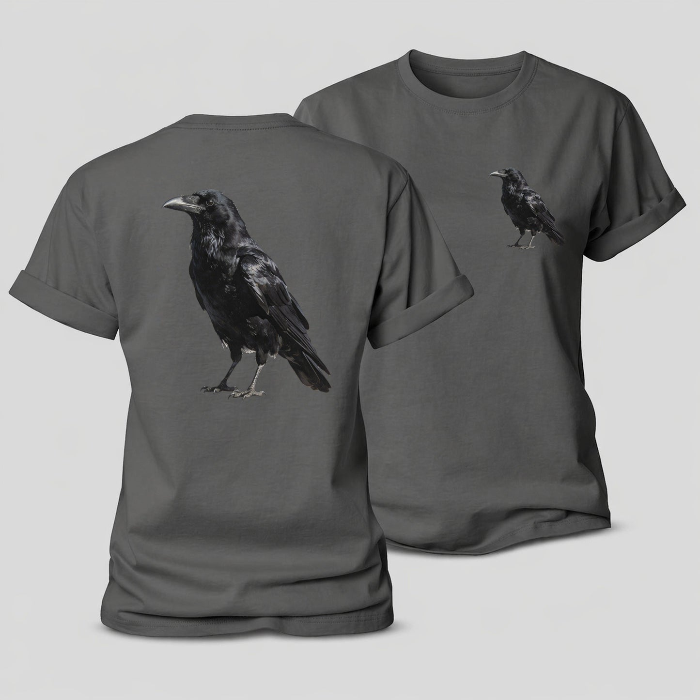 Raven Women's Cotton T-Shirt – Grey