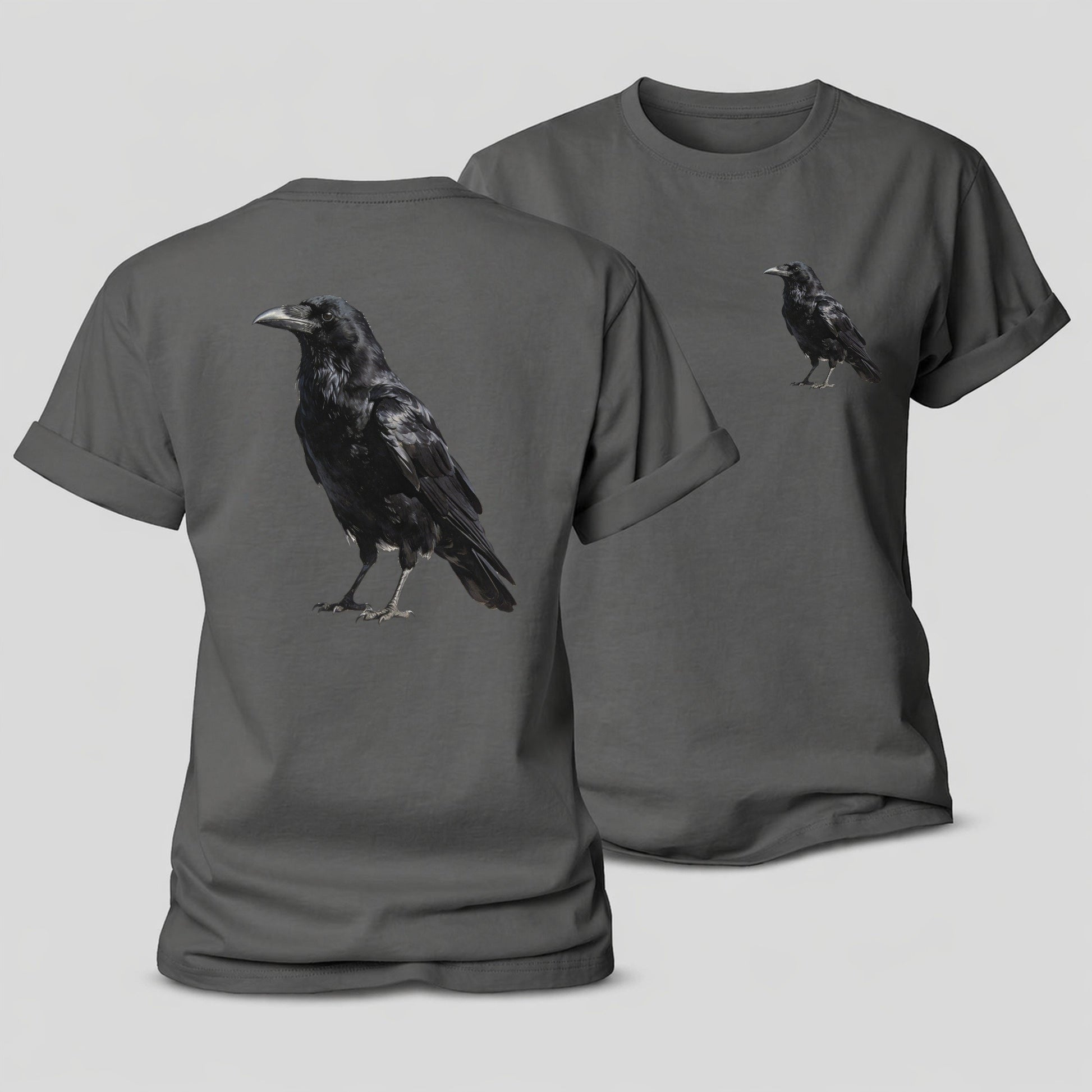 Raven Women's Cotton T-Shirt – Grey