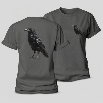 Raven Women's Cotton T-Shirt – Grey