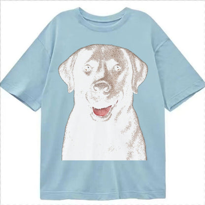 Labrador Friendly Family Classic T-shirt – Light Blue