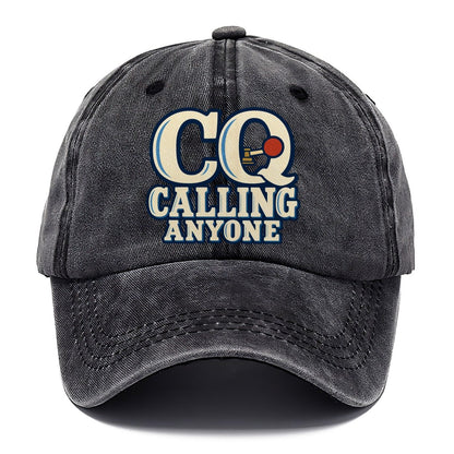 Cq Calling Anyone Amateur Radio Classic Cap – Graphite