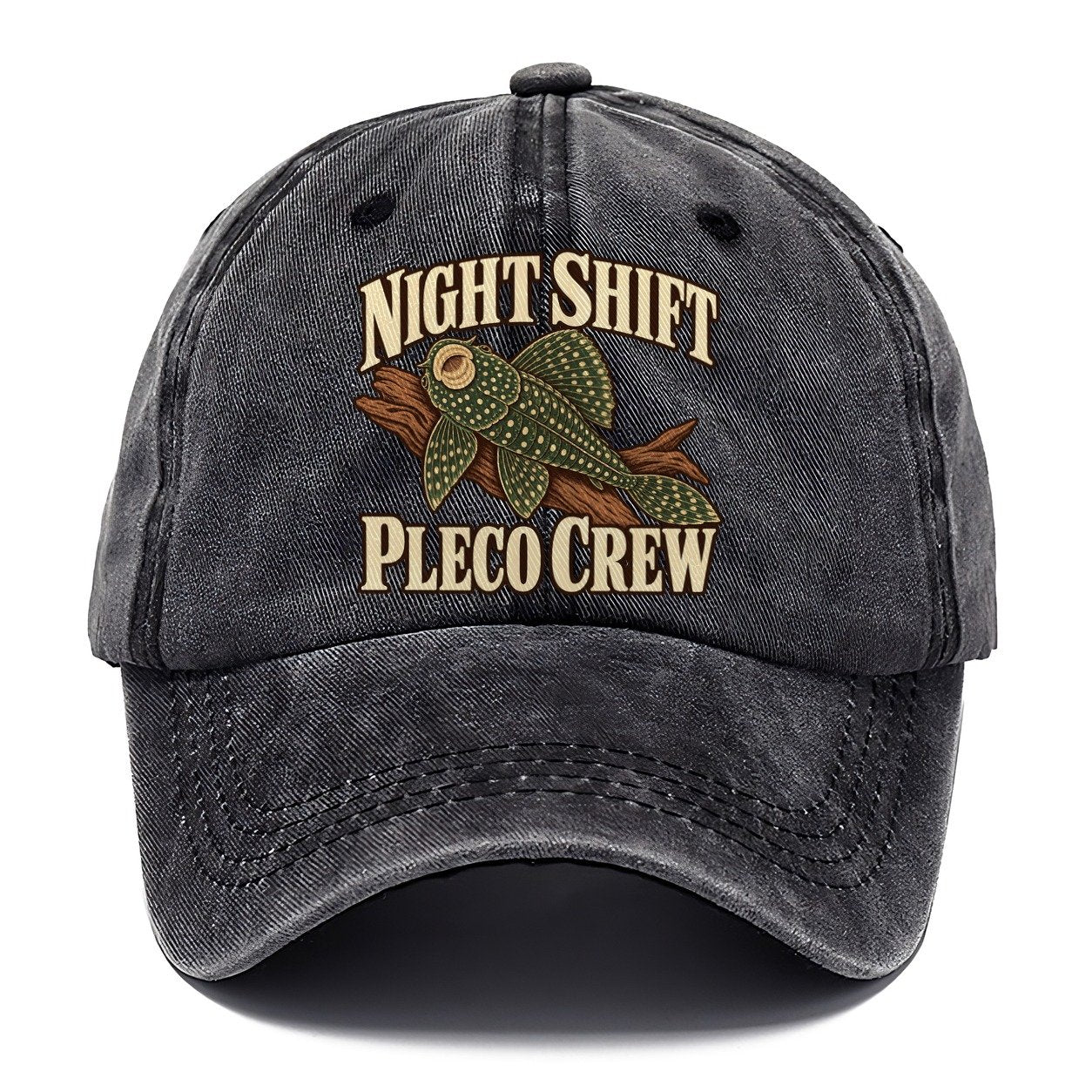 Night Shift Pleco Crew Aquarium Keeping Classic Cap – Graphite