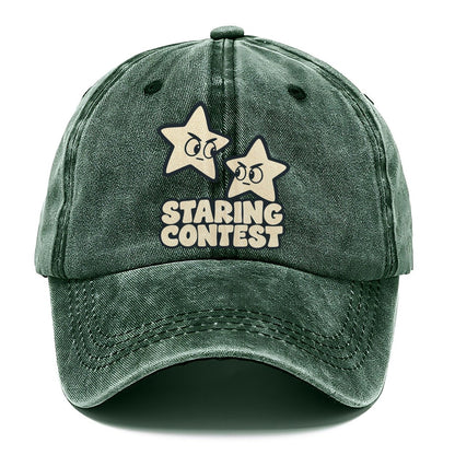 Staring Contest Familiar Punchlines Classic Cap – Forest Mist