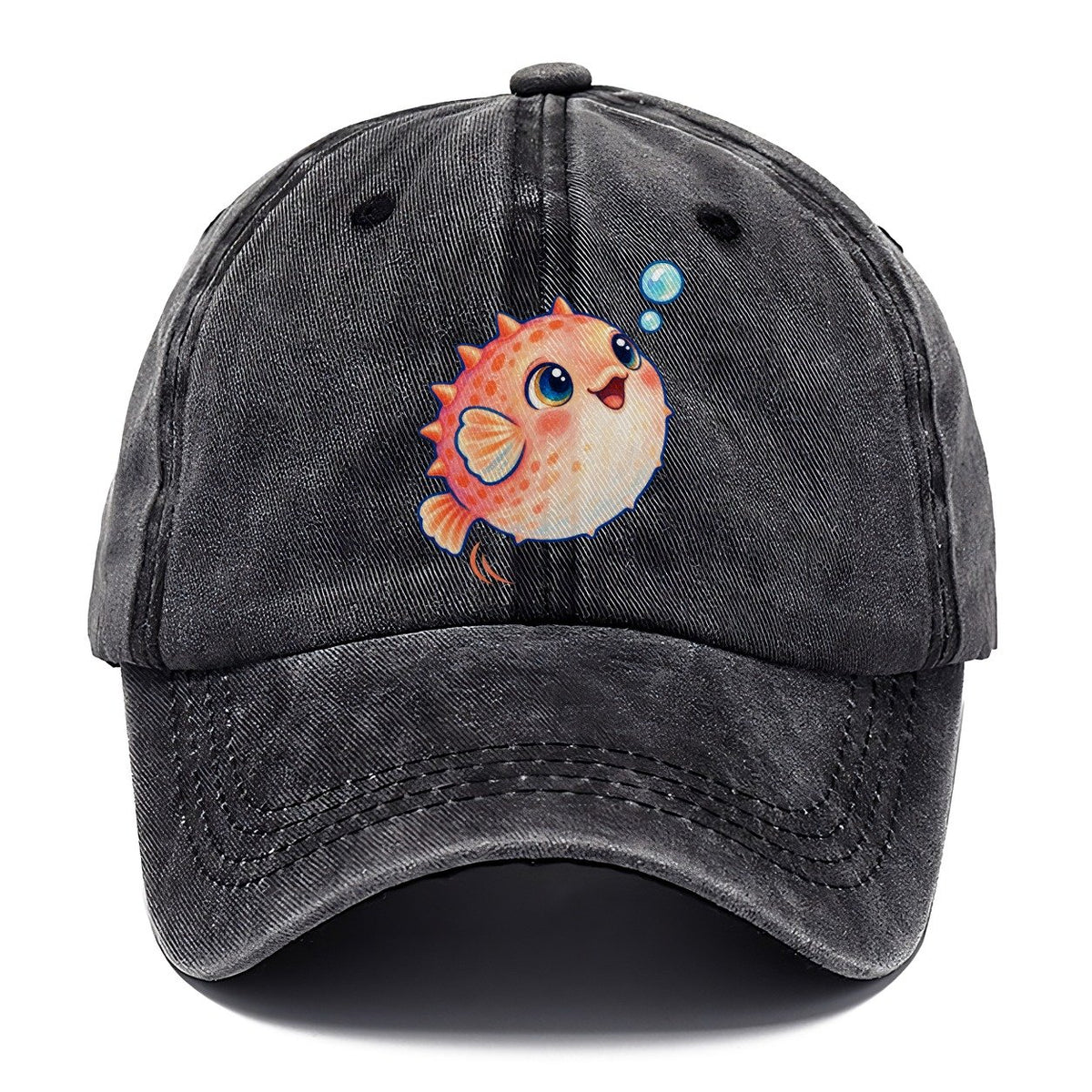 Pufferfish Bubble Bounce Sea Sprite Classic Cap – Graphite