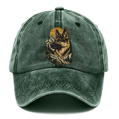 German Shepherd Mountain Sun Classic Cap – Forest Mist