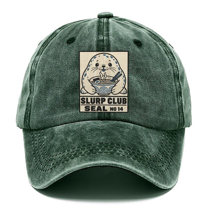 Seal Seafood Slurp Club Classic Cap – Forest Mist