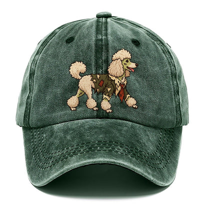 One Poodle In Halloween Costume Zombie With A Torn Collar And A Few Patch Stitches Halloween Dog Parade Classic Cap – Forest Mist