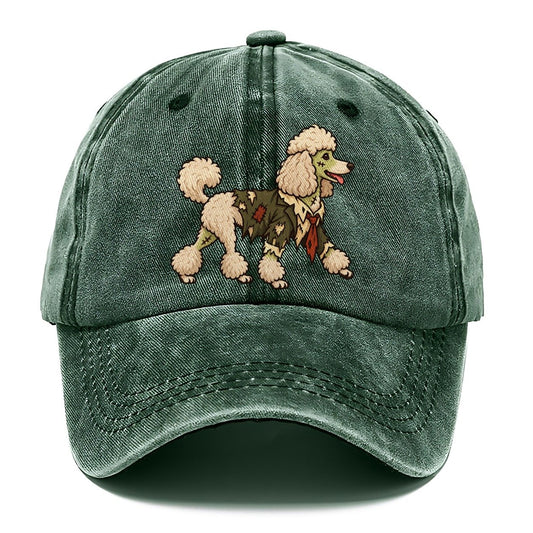 One Poodle In Halloween Costume Zombie With A Torn Collar And A Few Patch Stitches Halloween Dog Parade Classic Cap – Forest Mist