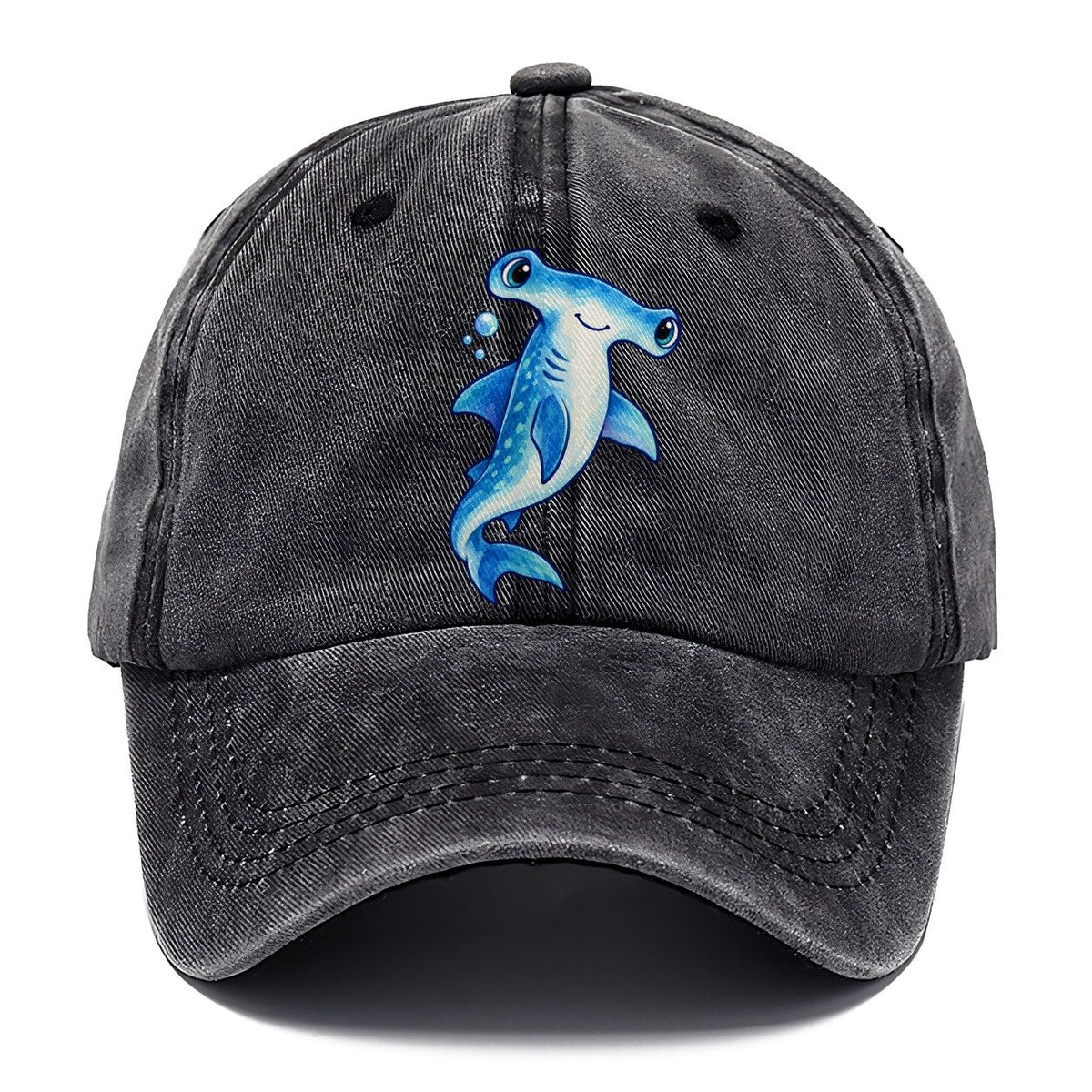 Hammerhead Shark Upward Swim Sea Sprite Classic Cap – Graphite