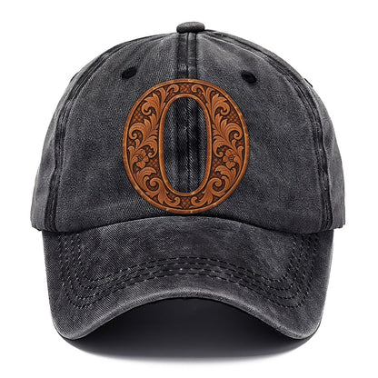 Tooled Leather O Monogram Classic Cap – Graphite