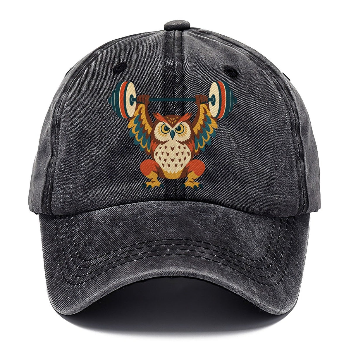 Owl Overhead Squat Animal Lifters Classic Cap – Graphite