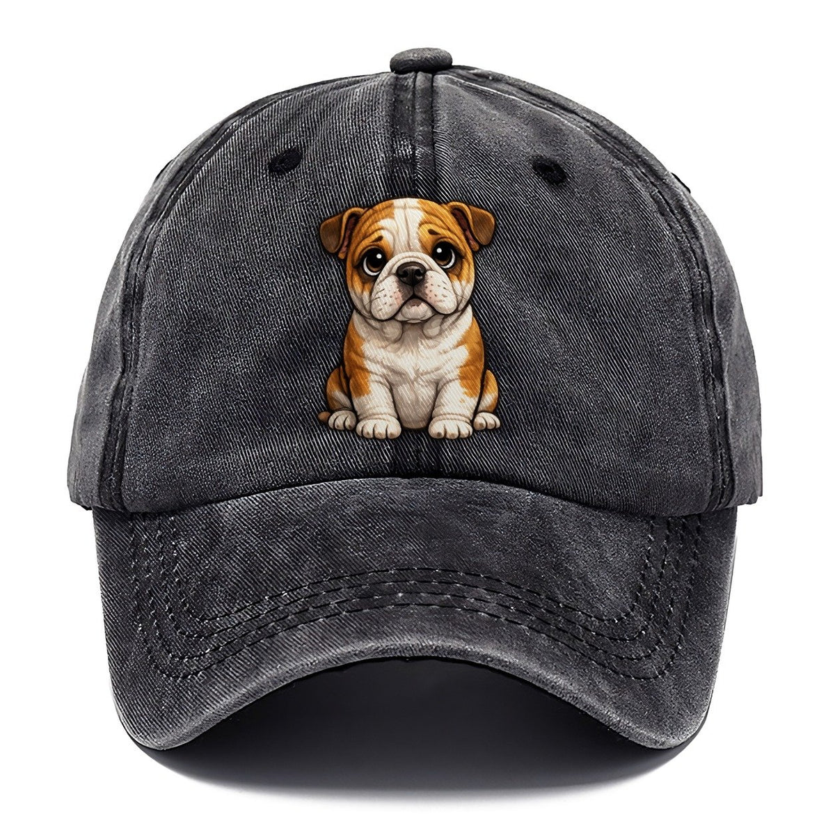 Bulldog Sitting Sweetheart Classic Cap – Graphite