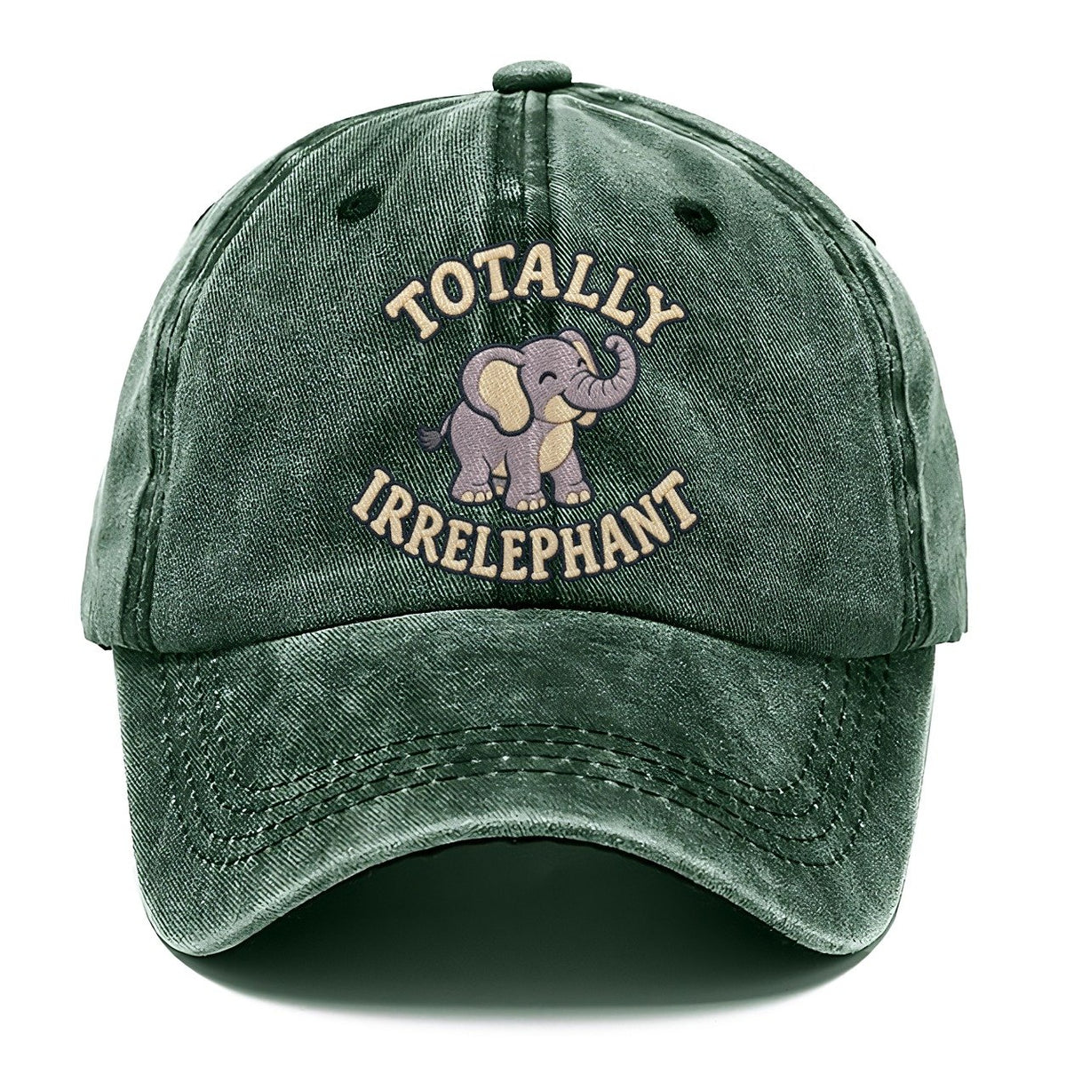 Elephant Animal Puns Classic Cap – Forest Mist