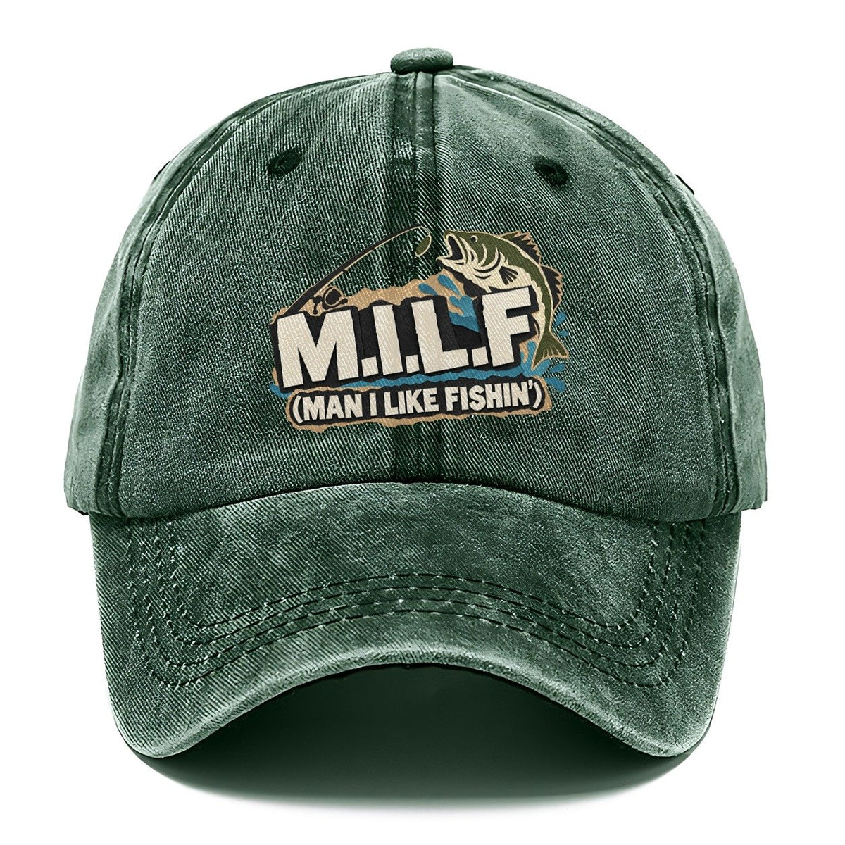 M.I.L.L.F. Man I Like Fishin' Classic Cap – Forest Mist