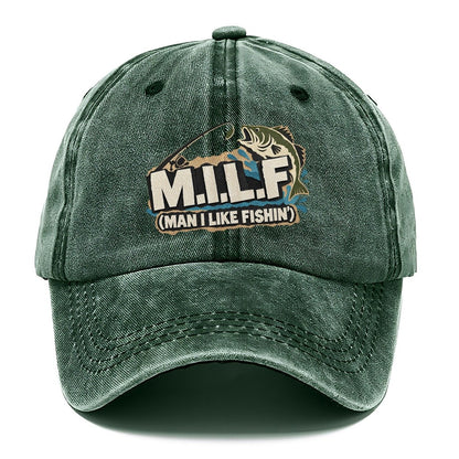 M.I.L.L.F. Man I Like Fishin' Classic Cap – Forest Mist