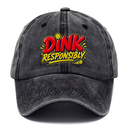 Dink Responsibly Pickleball Life Classic Cap – Graphite