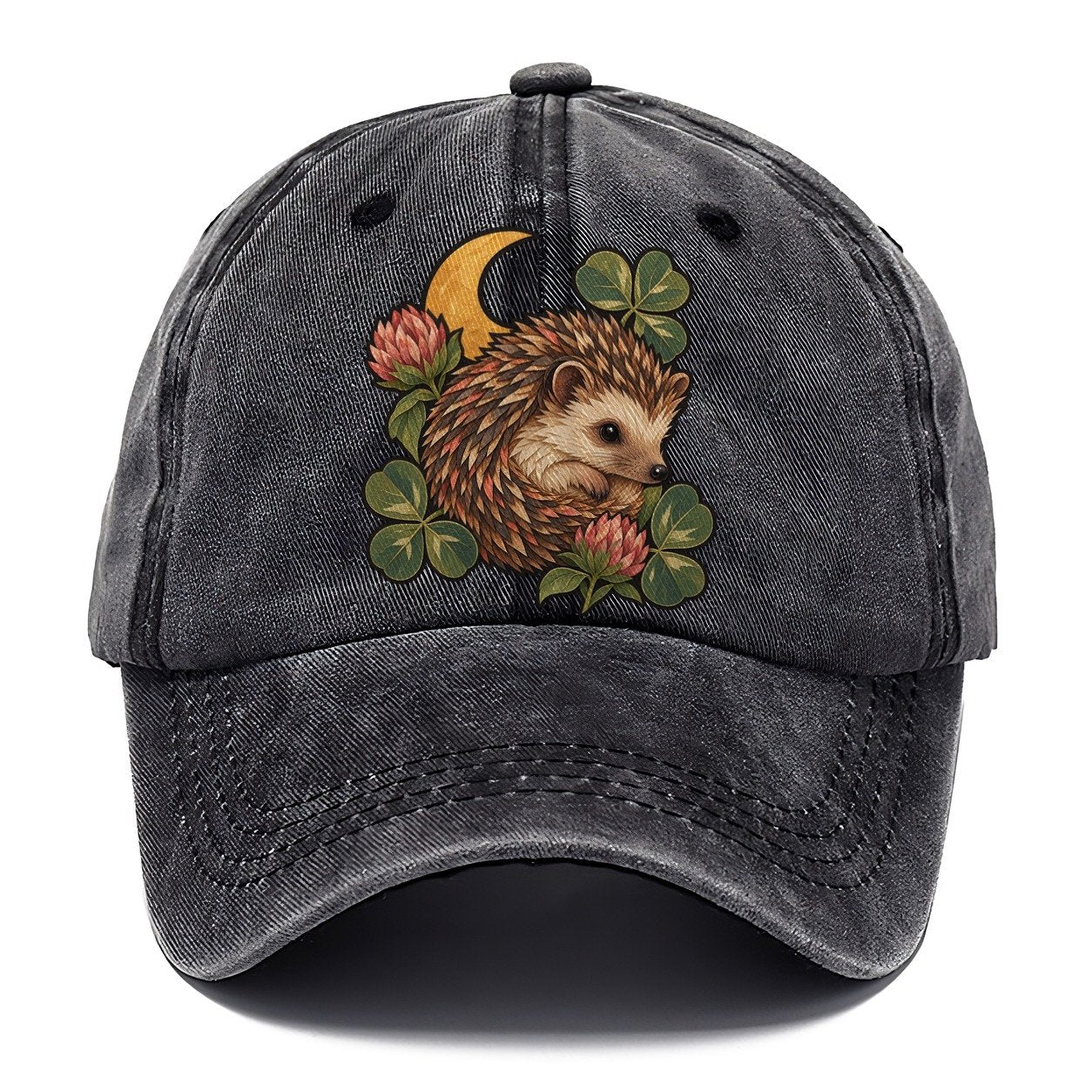 Hedgehog Moon Clover Gentle Wild Classic Cap – Graphite