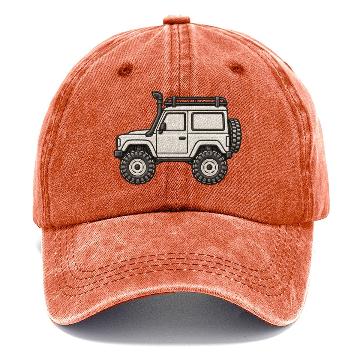 Boxy Trail Wagon Side Profile Off Roading And Overlanding Classic Cap – Terracotta Clay
