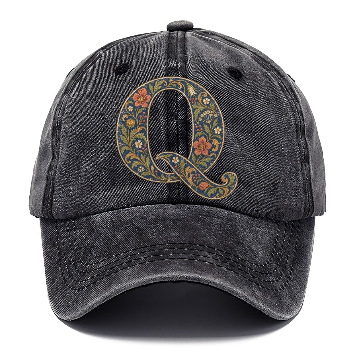 Wildflower Q Monogram Classic Cap – Graphite