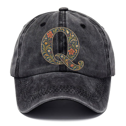 Wildflower Q Monogram Classic Cap – Graphite