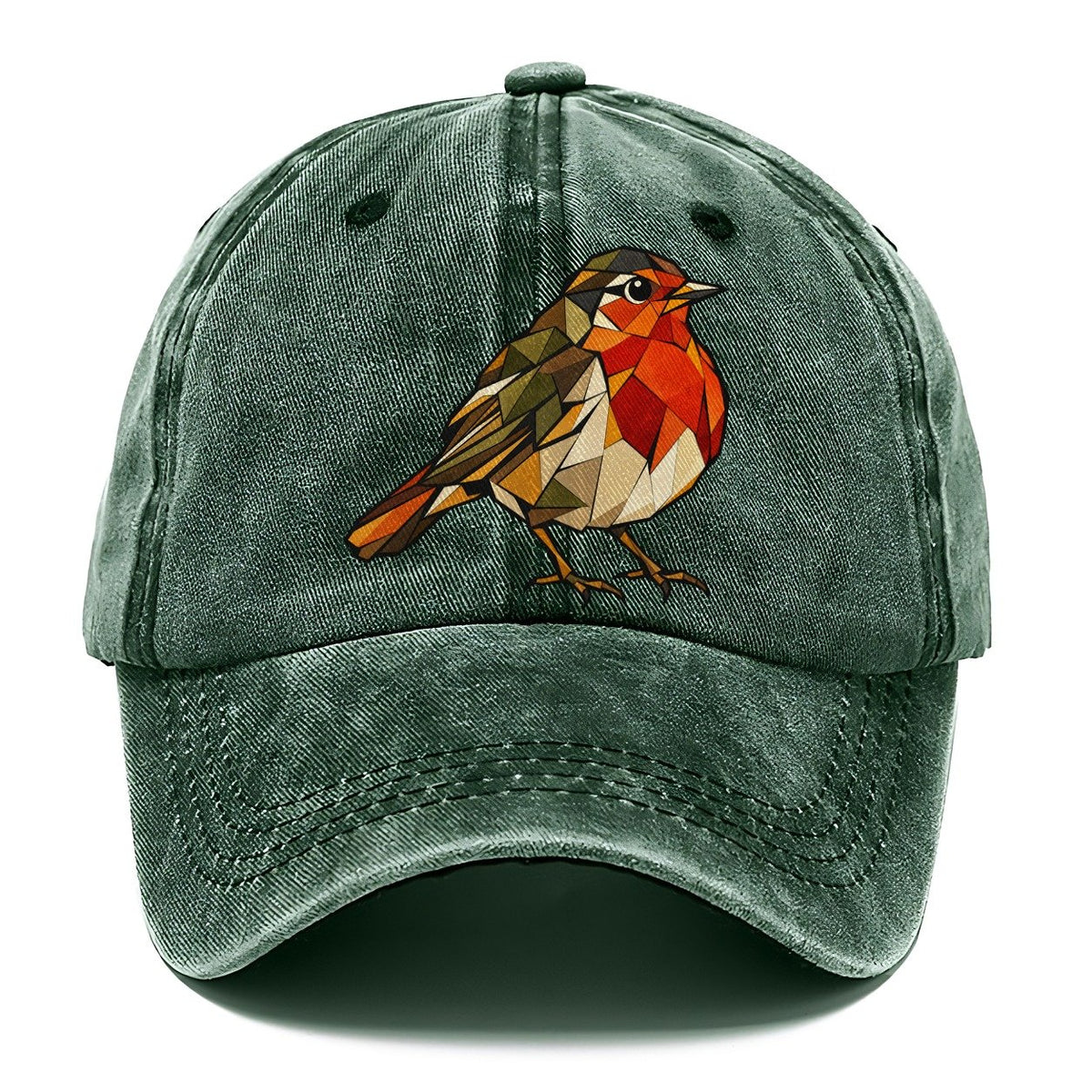 American Robin Wildwood Mosaic Classic Cap – Forest Mist