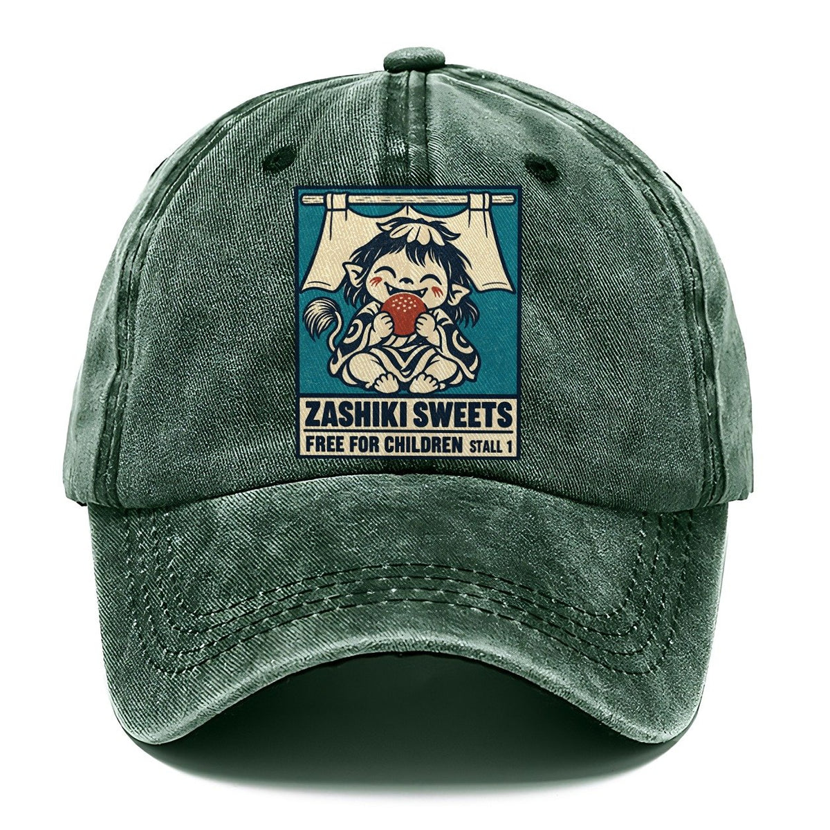 Zashiki Sweets Yokai Night Market Classic Cap – Forest Mist