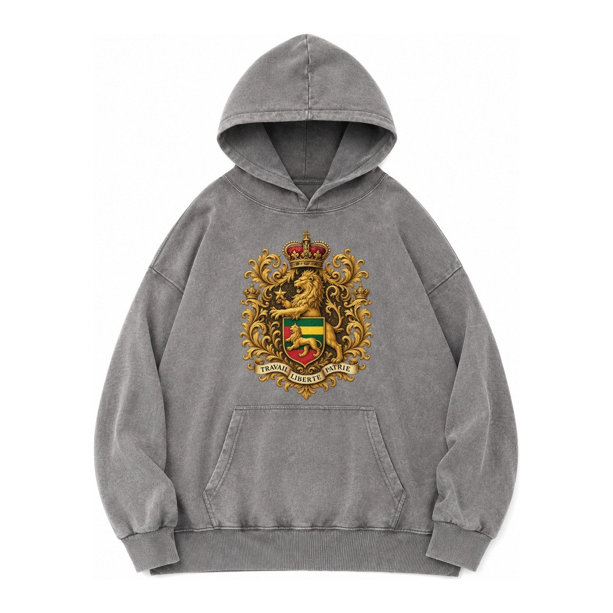 West Highland White Terrier Alert Stan Vintage Washed Hoodie – Grey