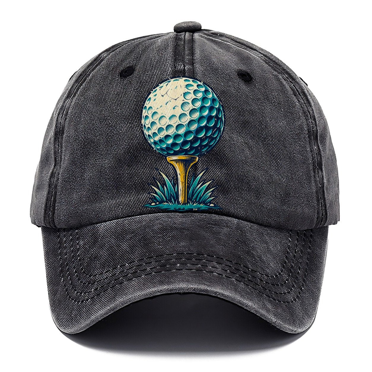 Tee And Ball Mark Golf Life Classic Cap – Graphite