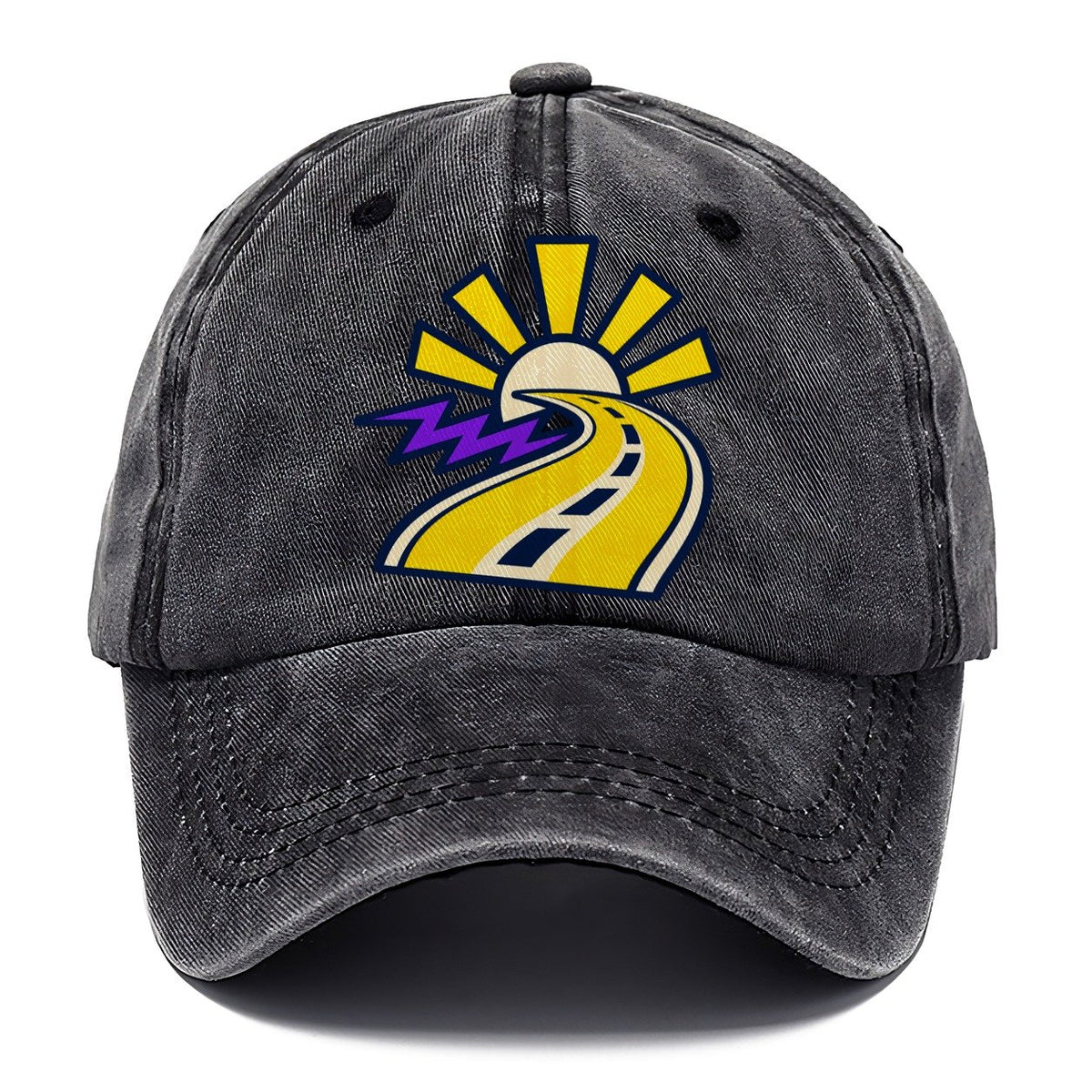 Road To Sunburst 90S Running Clubs Classic Cap – Graphite