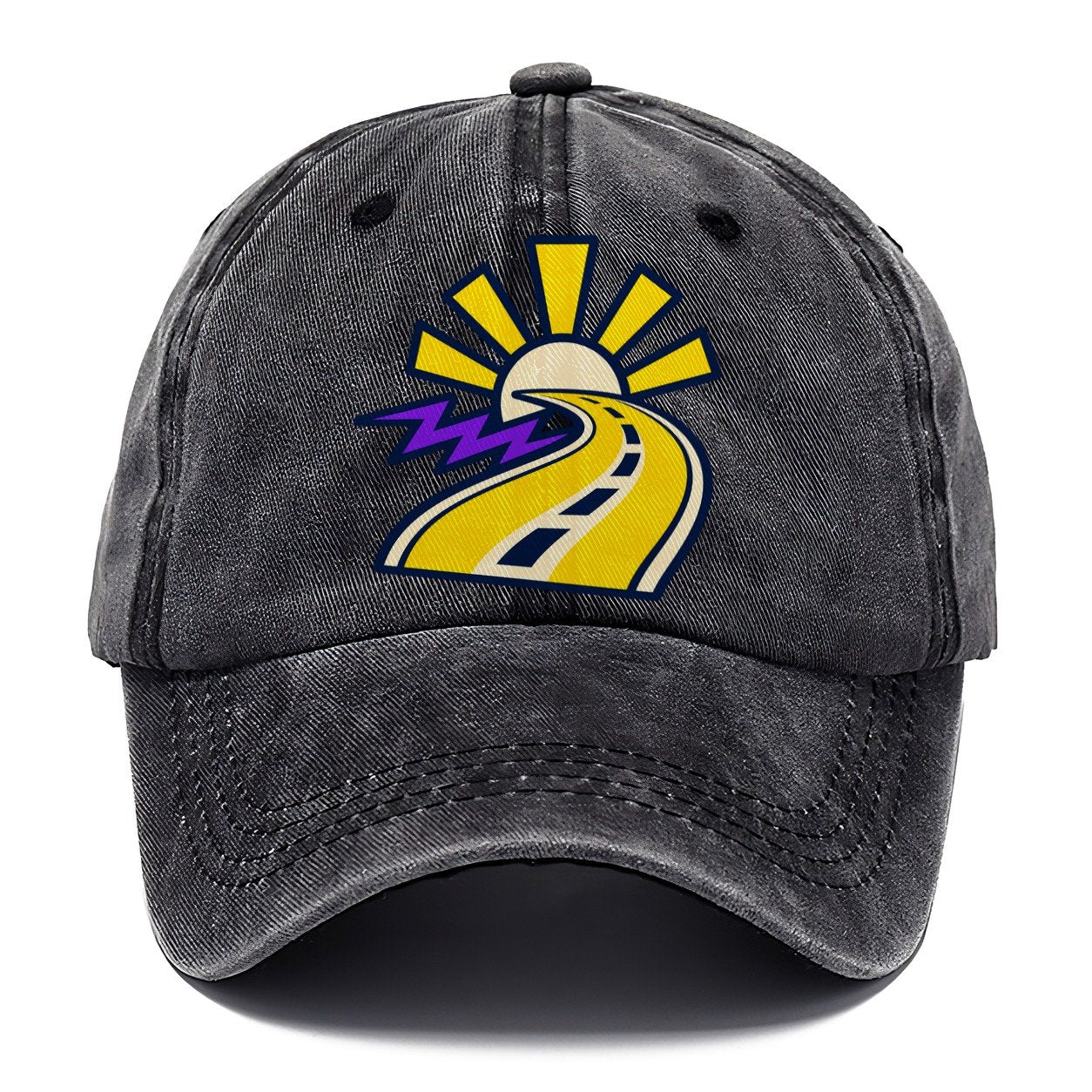 Road To Sunburst 90S Running Clubs Classic Cap – Graphite