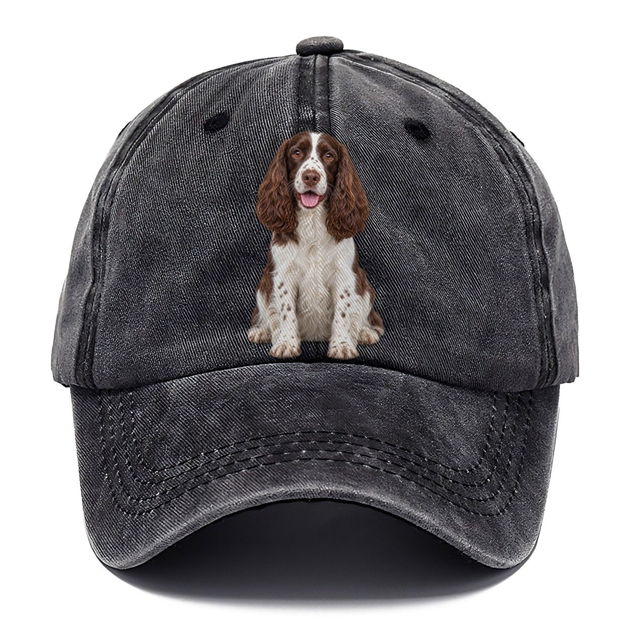 English Springer Spaniel Sitting Top Breeds Classic Cap – Graphite