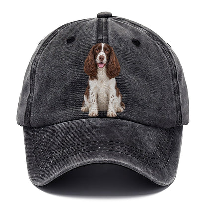 English Springer Spaniel Sitting Top Breeds Classic Cap – Graphite