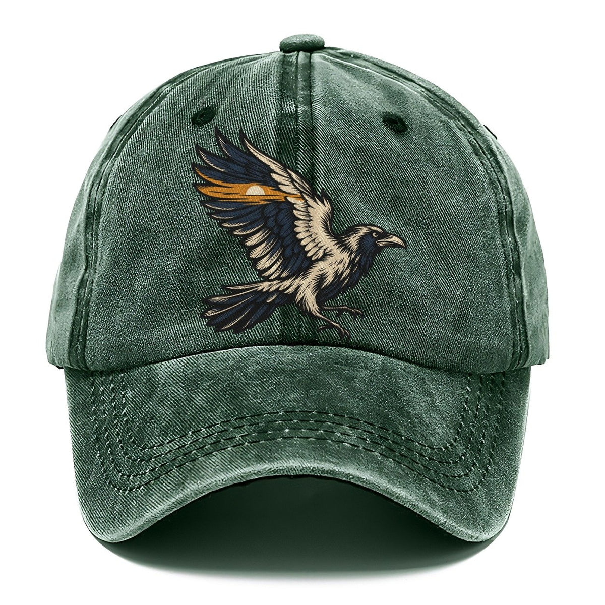 Raven Horizon Wing Sundown Familiars Classic Cap – Forest Mist