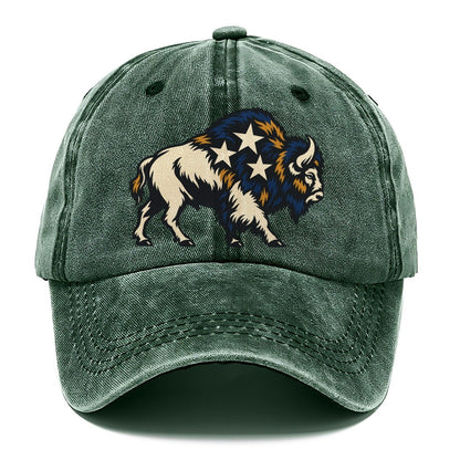 Bison Night Sky Sundown Familiars Classic Cap – Forest Mist