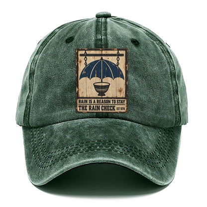 Rain Check Bar Izakaya Rules Classic Cap – Forest Mist