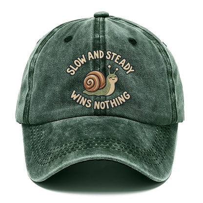 Snail Animal Puns Classic Cap – Forest Mist