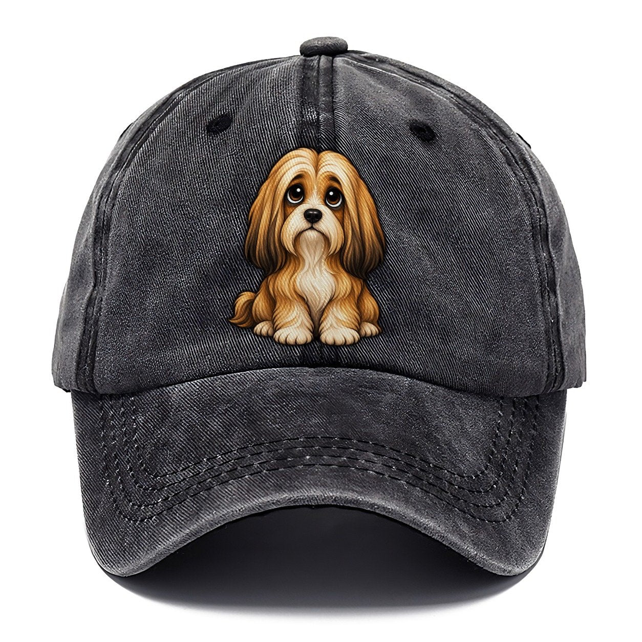 Lhasa Apso Sitting Sweetheart Classic Cap – Graphite