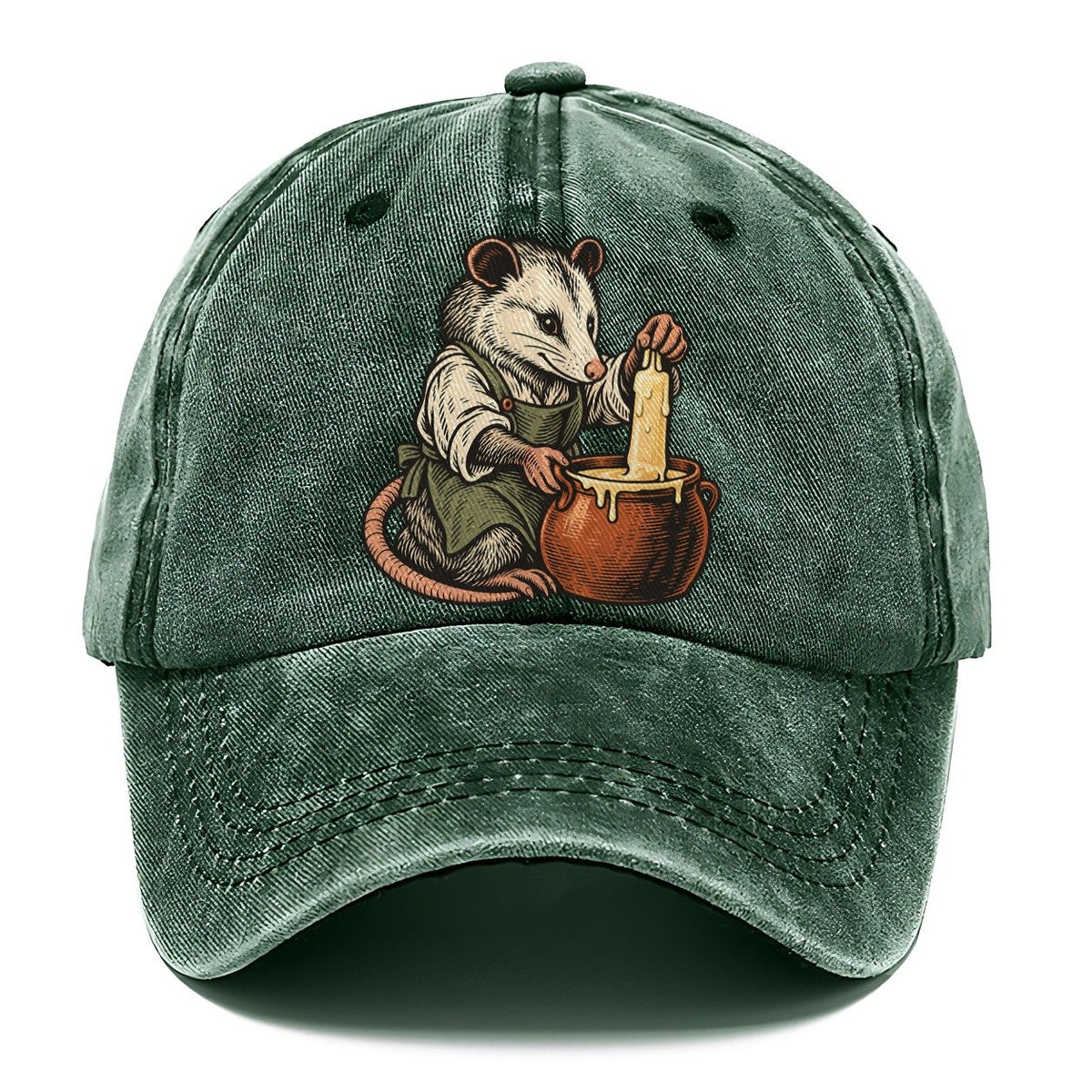 Opossum Candle Maker Sundown Familiars Classic Cap – Forest Mist