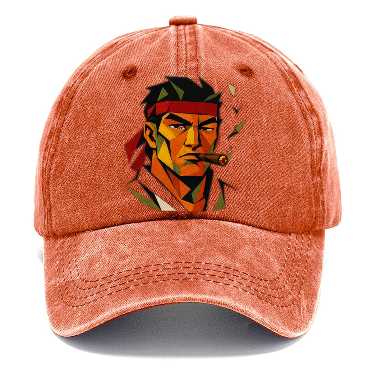 Karate Face Headband Classic Cap – Terracotta Clay