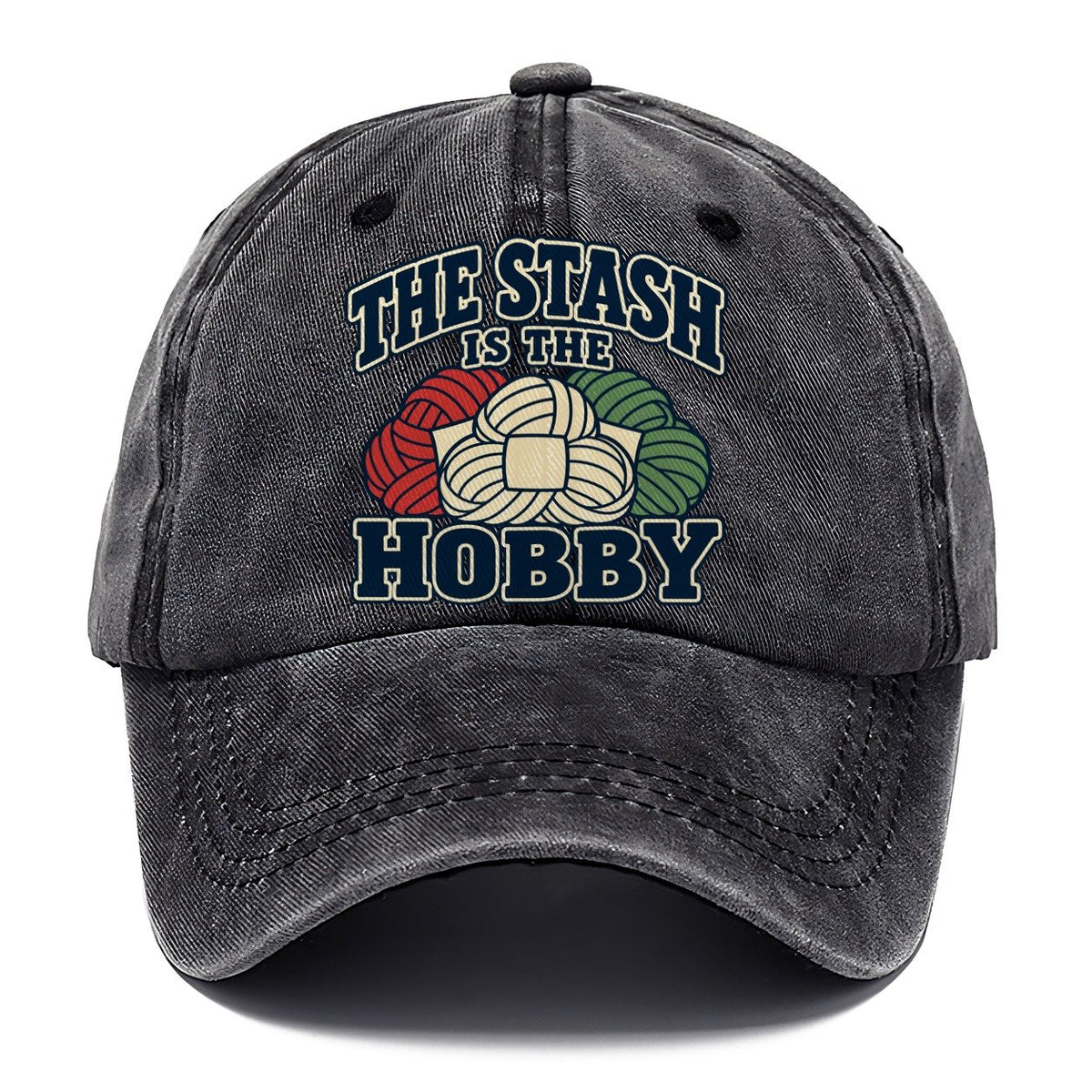 The Stash Is The Hobby Yarn Crafts Classic Cap – Graphite