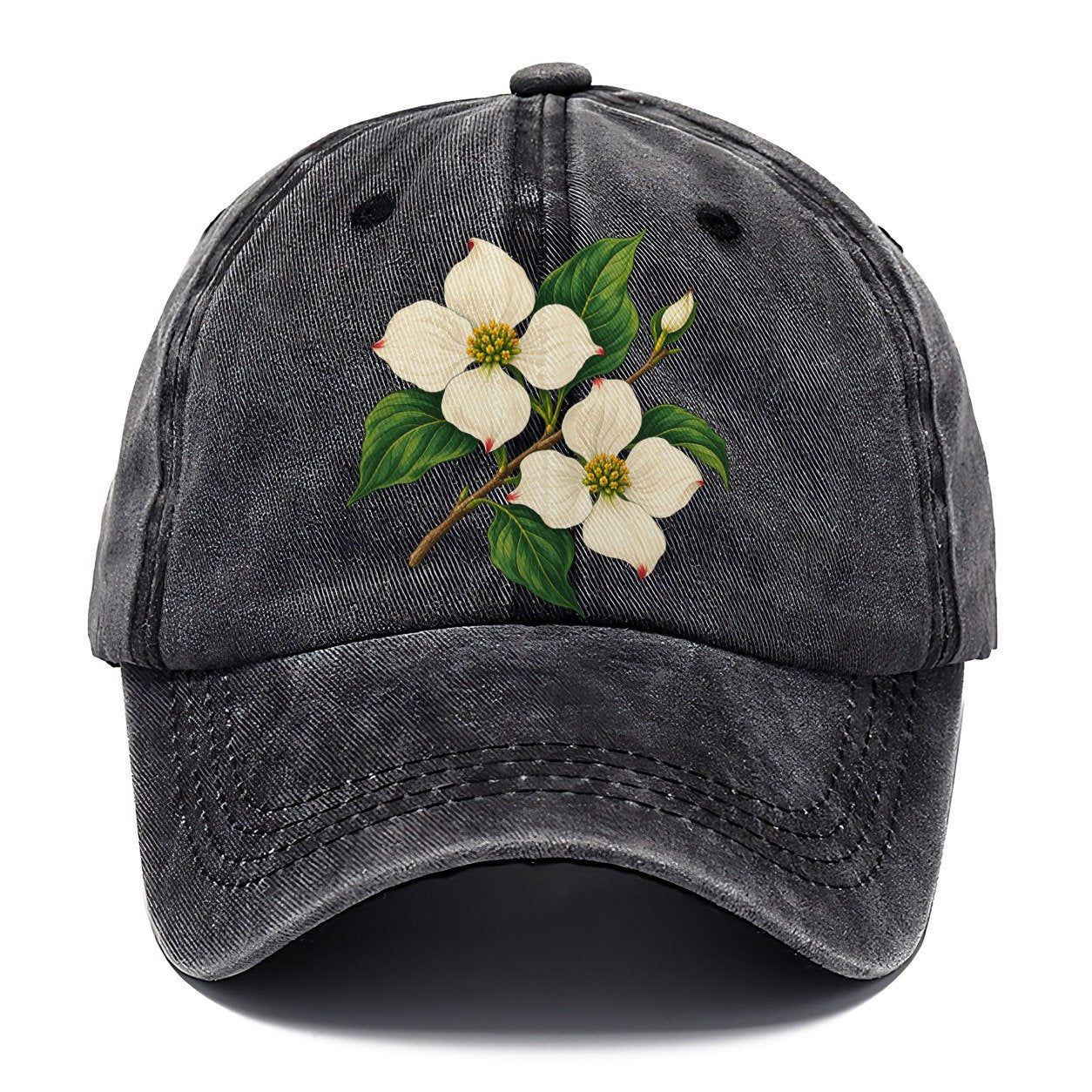 British Columbia Pacific Dogwood Bloom Canada Cultural Icons Classic Cap – Graphite