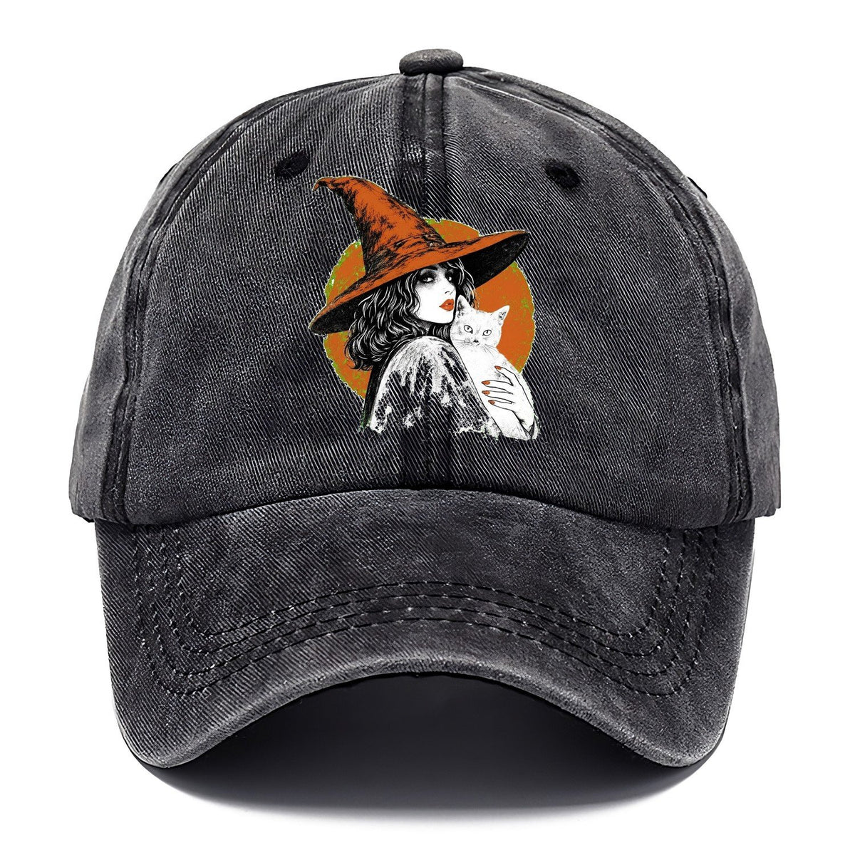 Witch Cat Transparent Classic Cap – Graphite