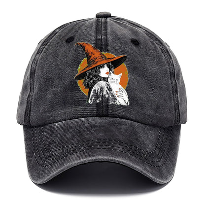 Witch Cat Transparent Classic Cap – Graphite