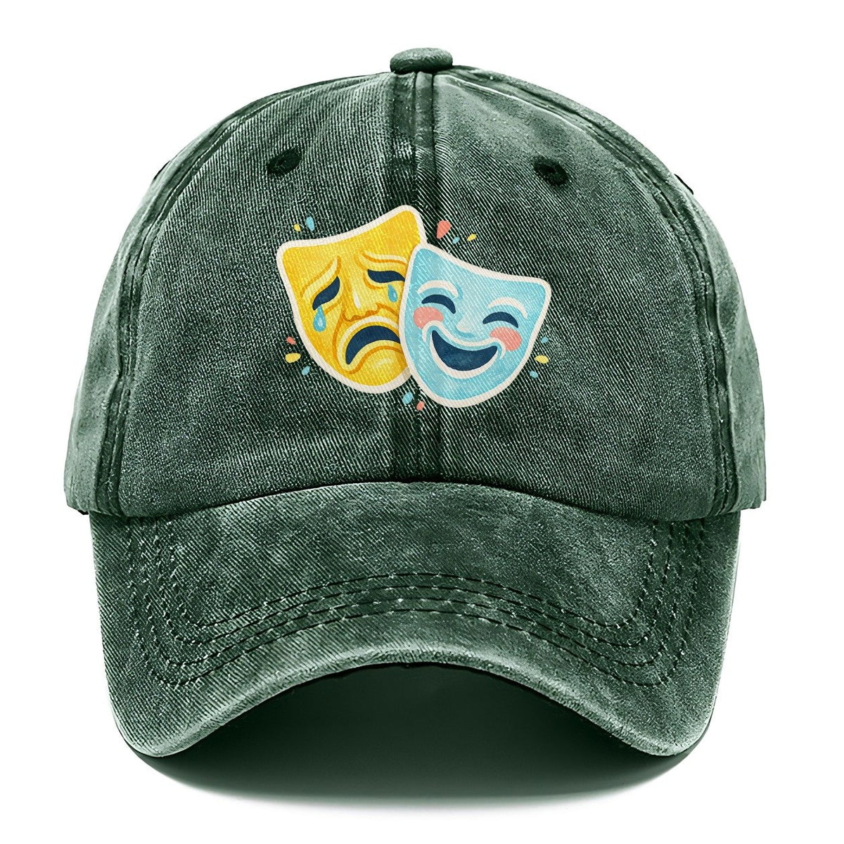Black Labrador Portrait Classic Cap – Forest Mist