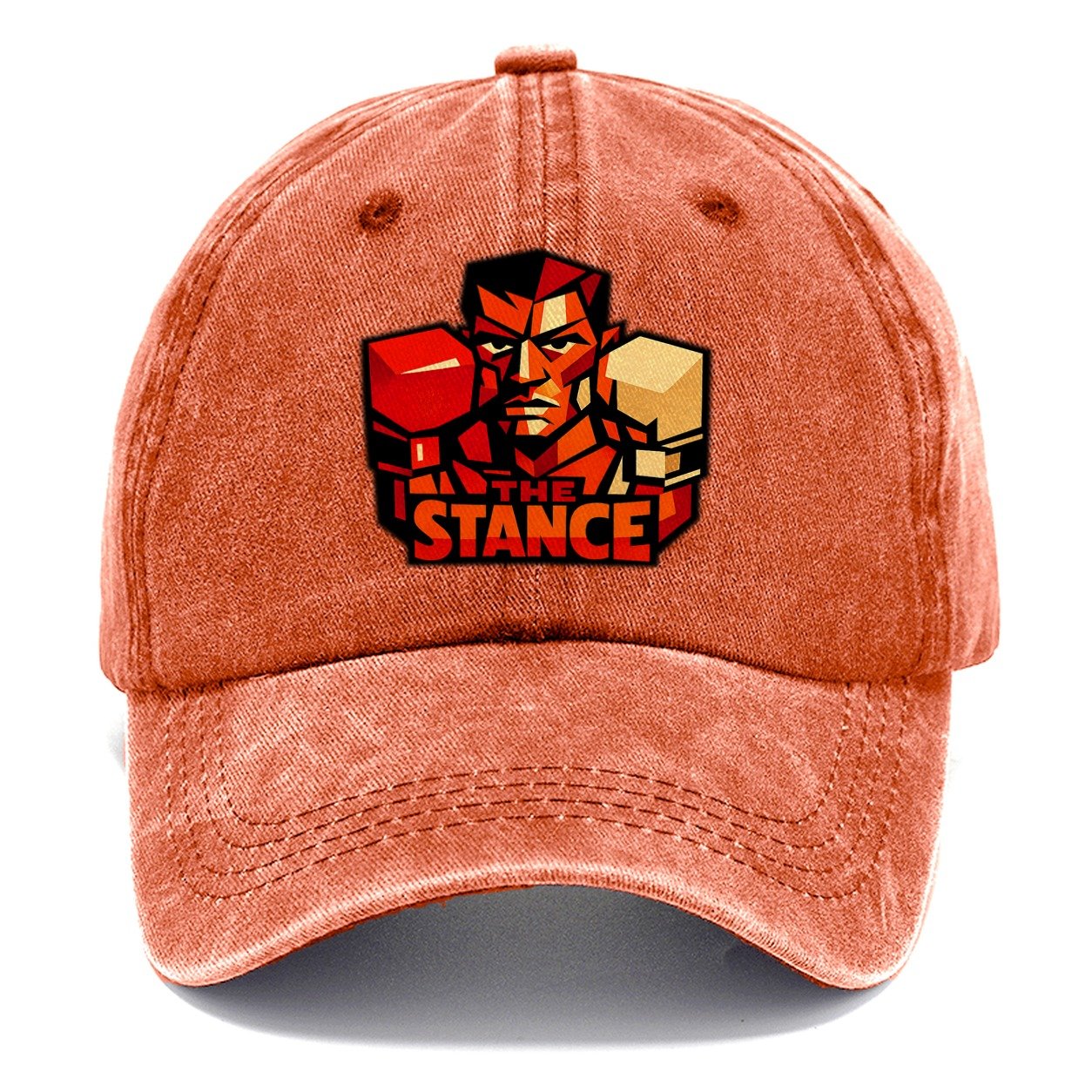Boxer Squared Up Gloves Raised Two Classic Cap – Terracotta Clay