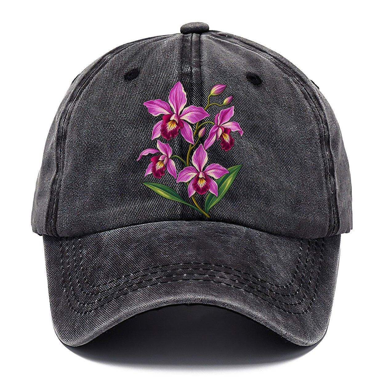 Queensland Cooktown Orchid Australia Cultural Icons Classic Cap – Graphite