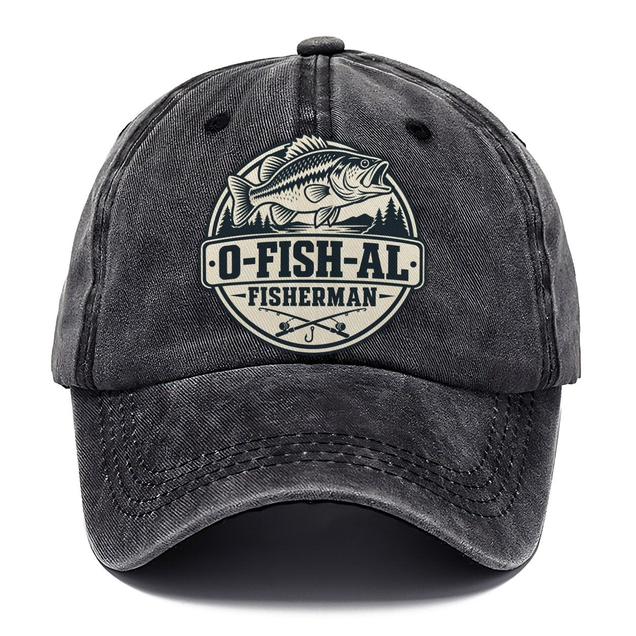 Ofishal Fisherman Fishing Elegant Classic Cap – Graphite