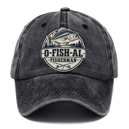 Ofishal Fisherman Fishing Elegant Classic Cap – Graphite
