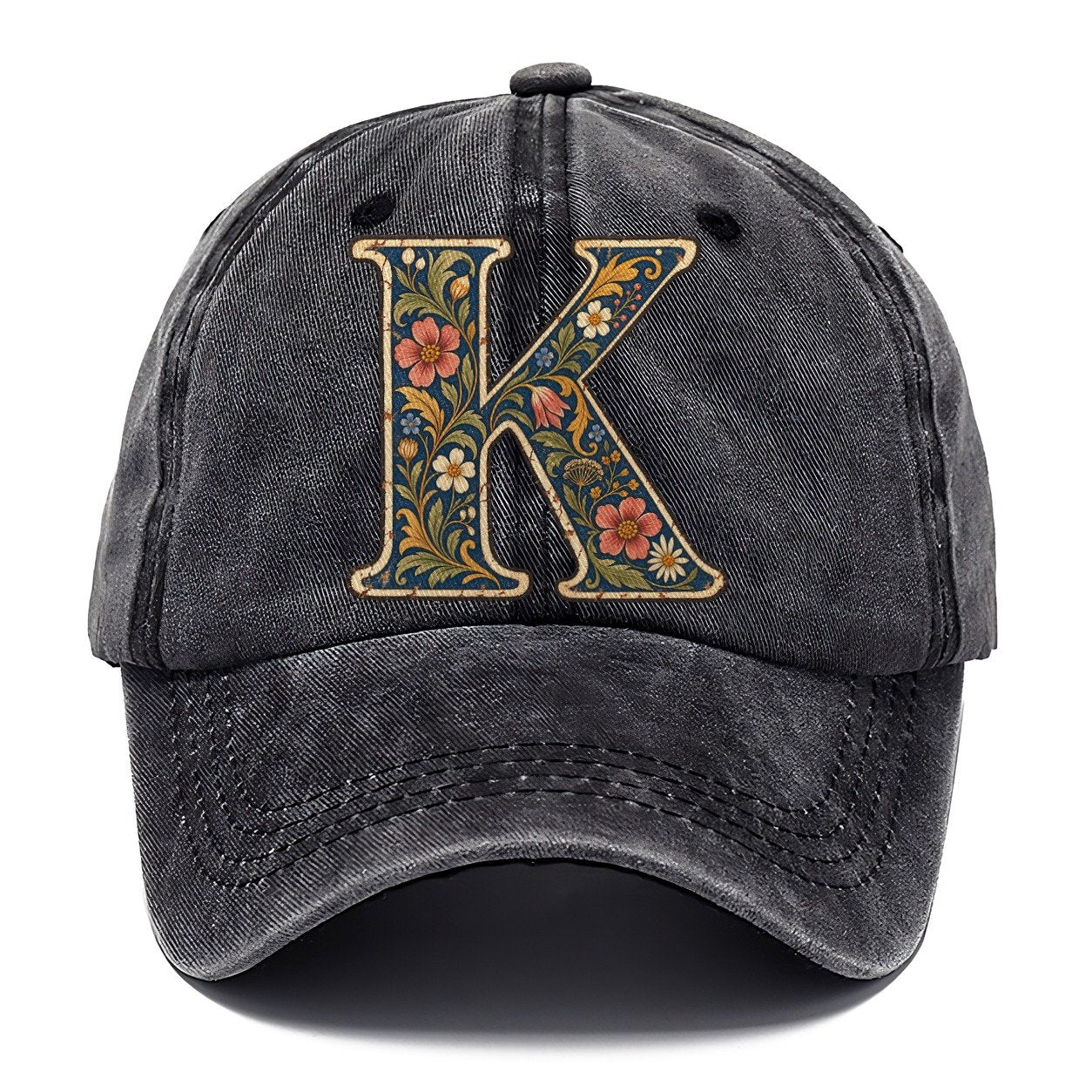 Wildflower K Monogram Classic Cap – Graphite
